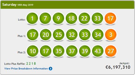lotto results today ireland tonight